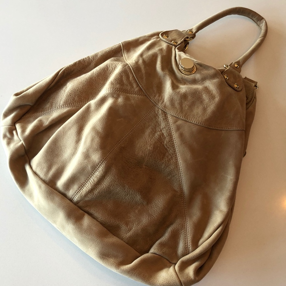 Foley + Corinna Tan Leather Hobo Bag
